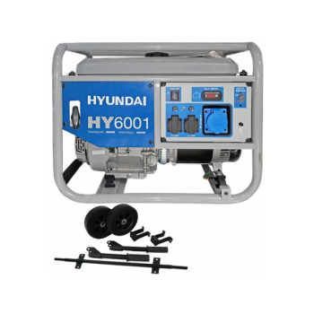 6 kW  Generator Curent Profesional Monofazic 6 Kw Hyundai Hy6001
