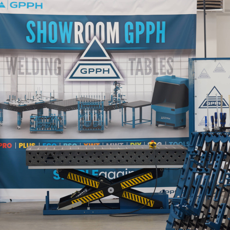 Masa de sudura GPPH XWT PRO, ridicare hidraulica