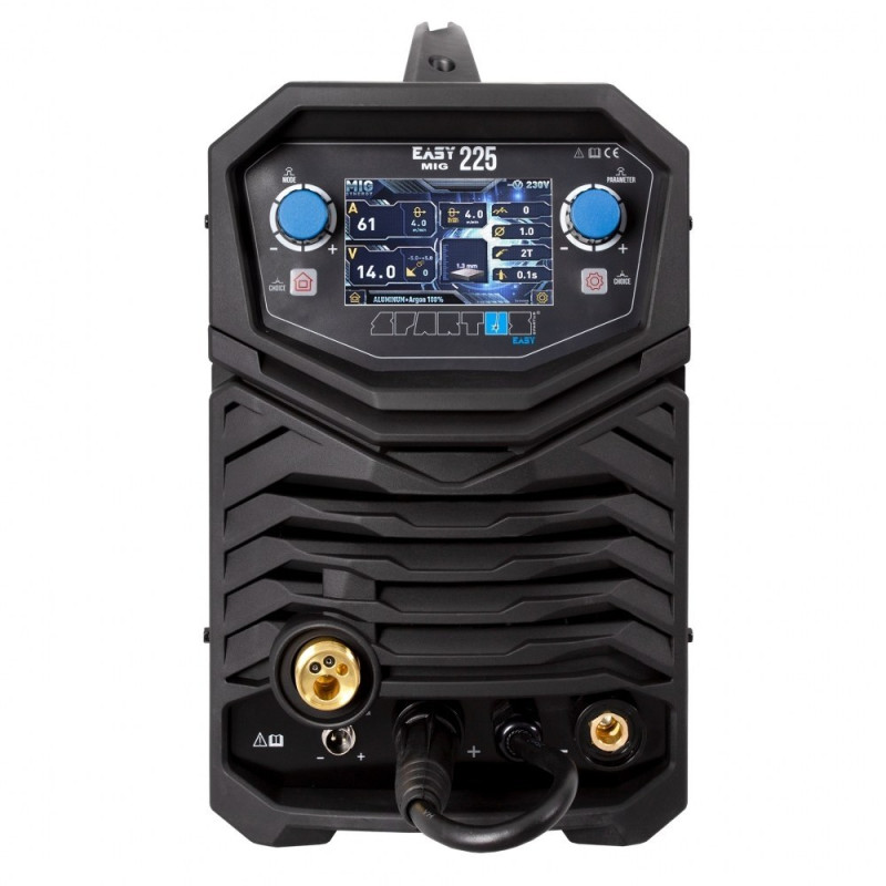 Spartus EasyMIG 225 LCD - 220A, Aparat de sudura MIG MAG 220V Rola 15Kg