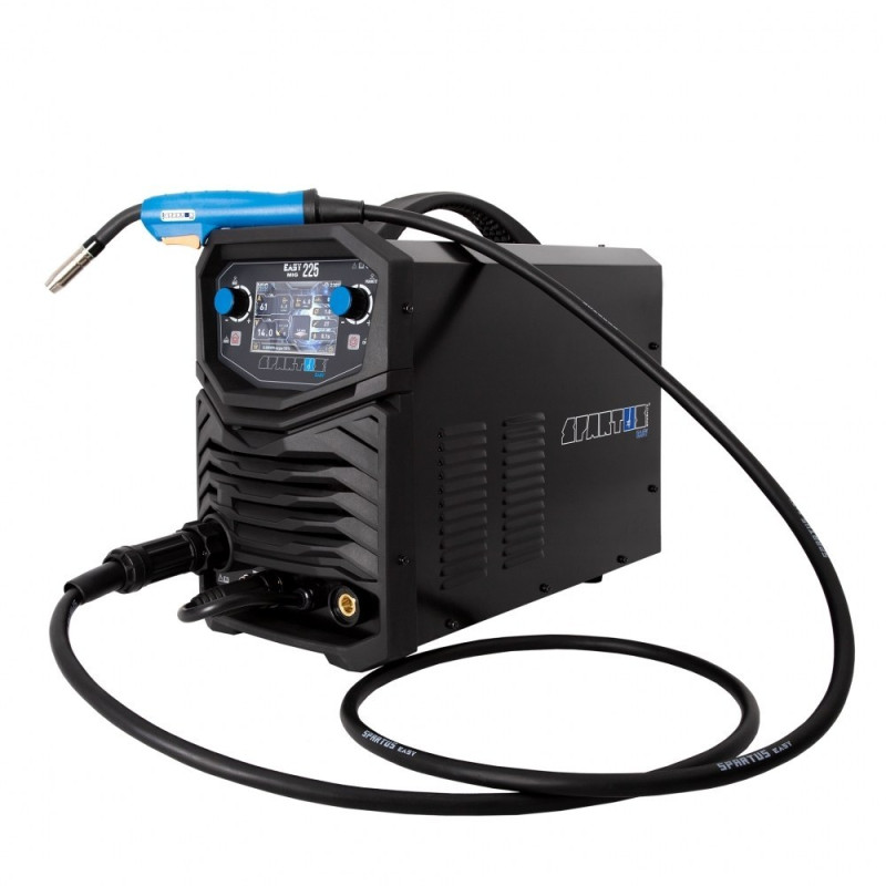 Spartus EasyMIG 225 LCD - 220A, Aparat de sudura MIG MAG 220V Rola 15Kg