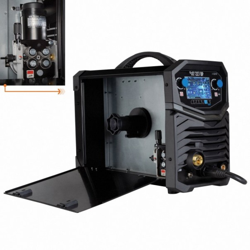 Spartus EasyMIG 227DP - 220A, Pulsat, 4 role avans, MIG MAG 230V Rola 15Kg