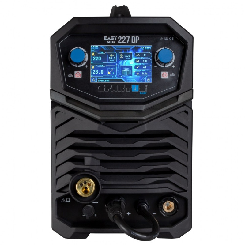 Spartus EasyMIG 227DP - 220A, Pulsat, 4 role avans, MIG MAG 230V Rola 15Kg