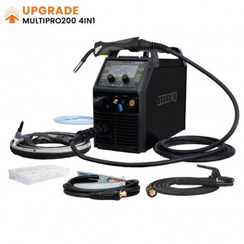 SPARTUS MULTIPRO 201 4IN1, pachet cu pistol MIG 150 4m si TIG SR26 4m