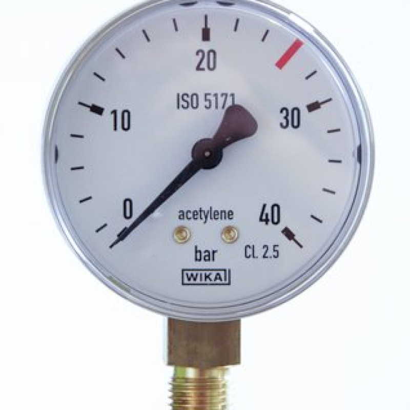 Manometru Acetilena 40/20 bar 63mm