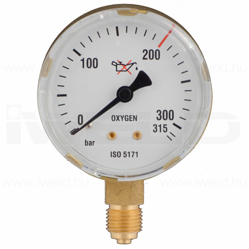 Manometru Oxigen 200 bar 63mm