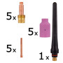 SET 5 consumabile pistolet TIG SR17/26 Lentila gaz