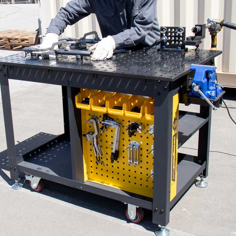 Menghina Rotativa Forjata pentru masa de sudura Rhino Cart