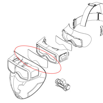Protectie exterioara ecran LCD IWELD SCUBADOO - set 2 buc.