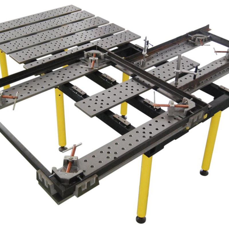 Masa Sudura BuildPro Clasic fante, Sistem 16 mm, 2560x1250 Configurabila