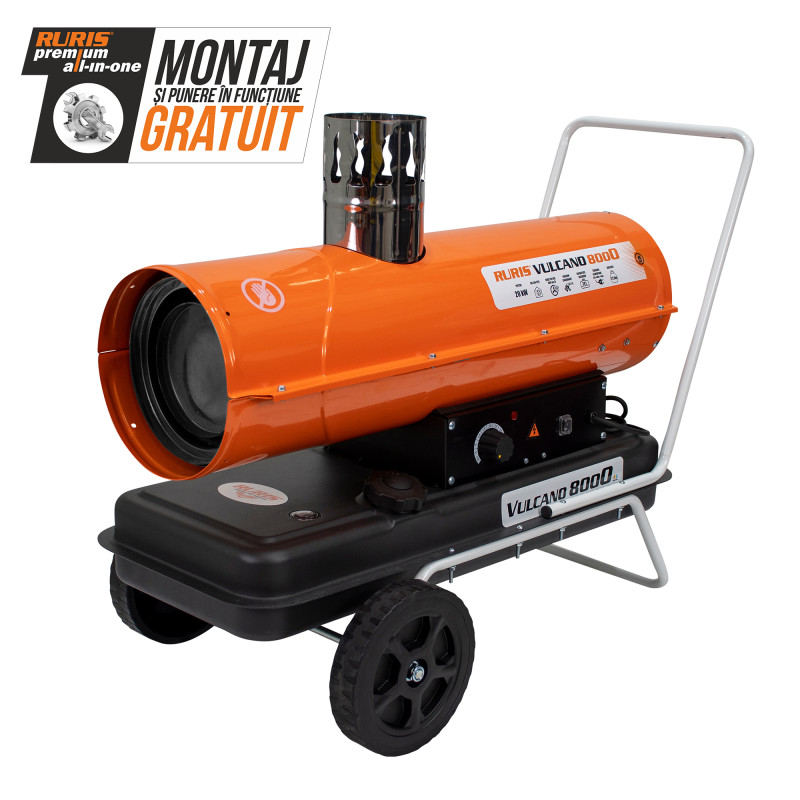 Tun de aer cald cu ardere indirecta Ruris Vulcano 8000
