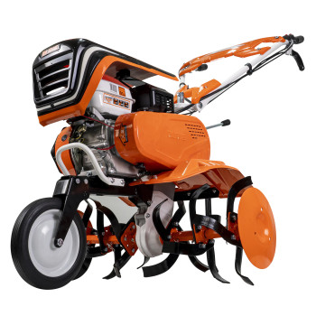 Motosapa RURIS 7500 ACC3 + roti cauciuc 4.00-8 + rarita ajustabila + plug + adaptor + dispozitiv cartofi + cultivator multifunctional + accesoriu tractat + roti metalice 400 fara manicot 7CP