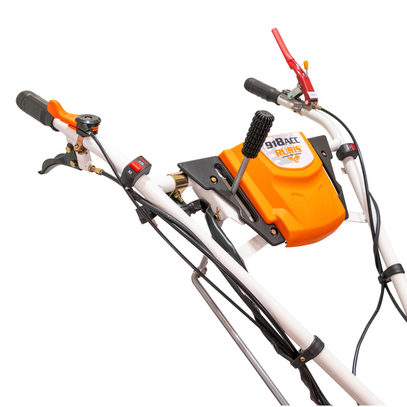 Motosapatoare RURIS 918ACC + roti cauciuc 6.00-12+rarita+plug reversibil rev2+roti metalice 500 18 CP