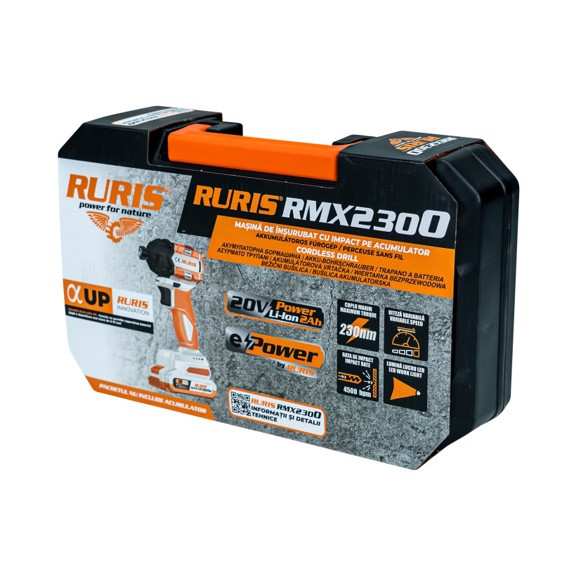 Masina de insurubat cu impact pe acumulator RURIS RXM 2300