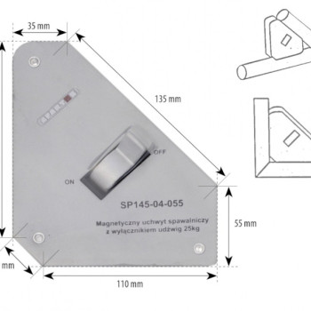 Vinclu magnetic CU DEMAGNETIZARE Spartus 25Kg