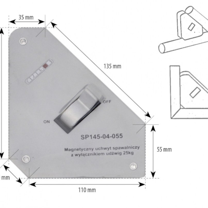 Vinclu magnetic CU DEMAGNETIZARE Spartus 25Kg